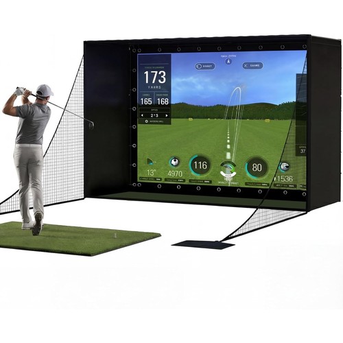 Golf simulator enclosure - golf,