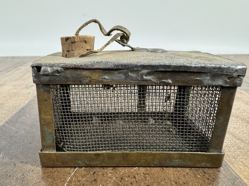 Antique cricket cage metal - cricket,