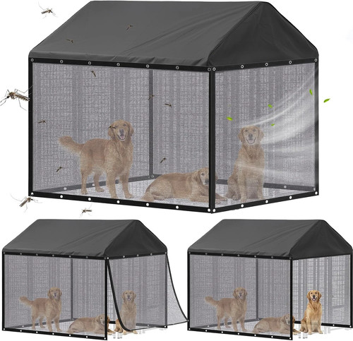 Outdoor dog kennel - outdoor, shade